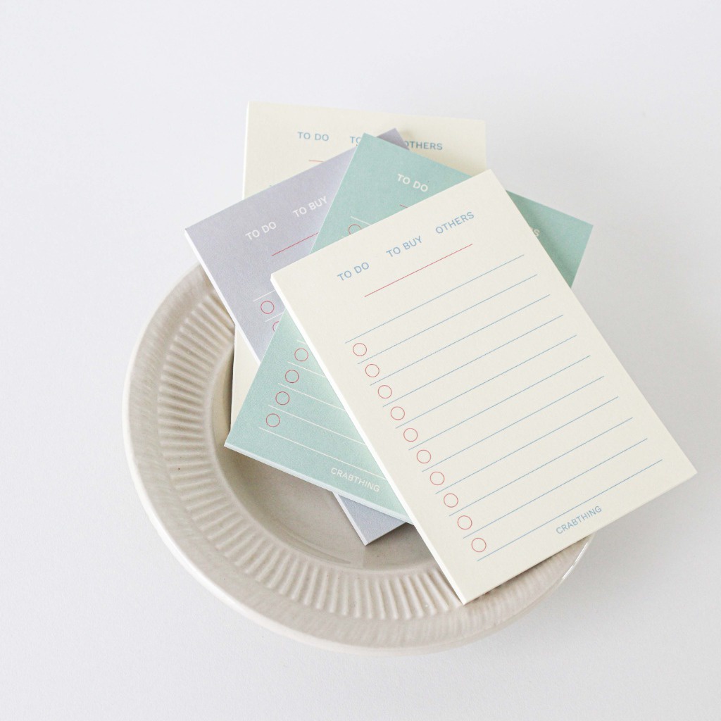 Crabit Notebuck - Tập note nhỏ - Checklist màu be - NTN05