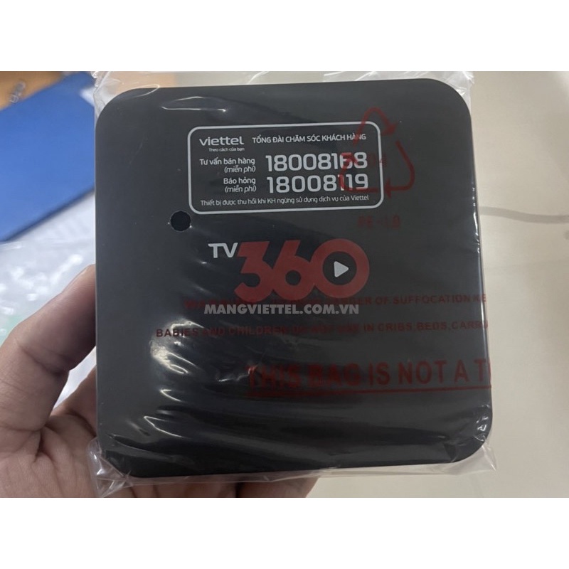 Box Android TV360 Viettel 4K (RAM 2GB) có giọng nói