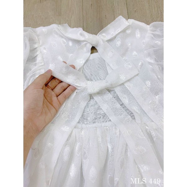 Đầm váy xòe công chúa cao cấp voan tơ mềm mại và thoáng mát haivanco cho bé gái 10 đến 40 kg đi học đi chơi đều đẹp