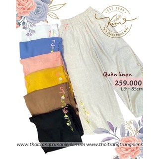 Quần linen freesize