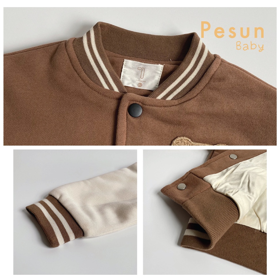 Áo Khoác Kiểu Dáng Bóng Chày/Jacket Cho Bé 0-3 Tuổi