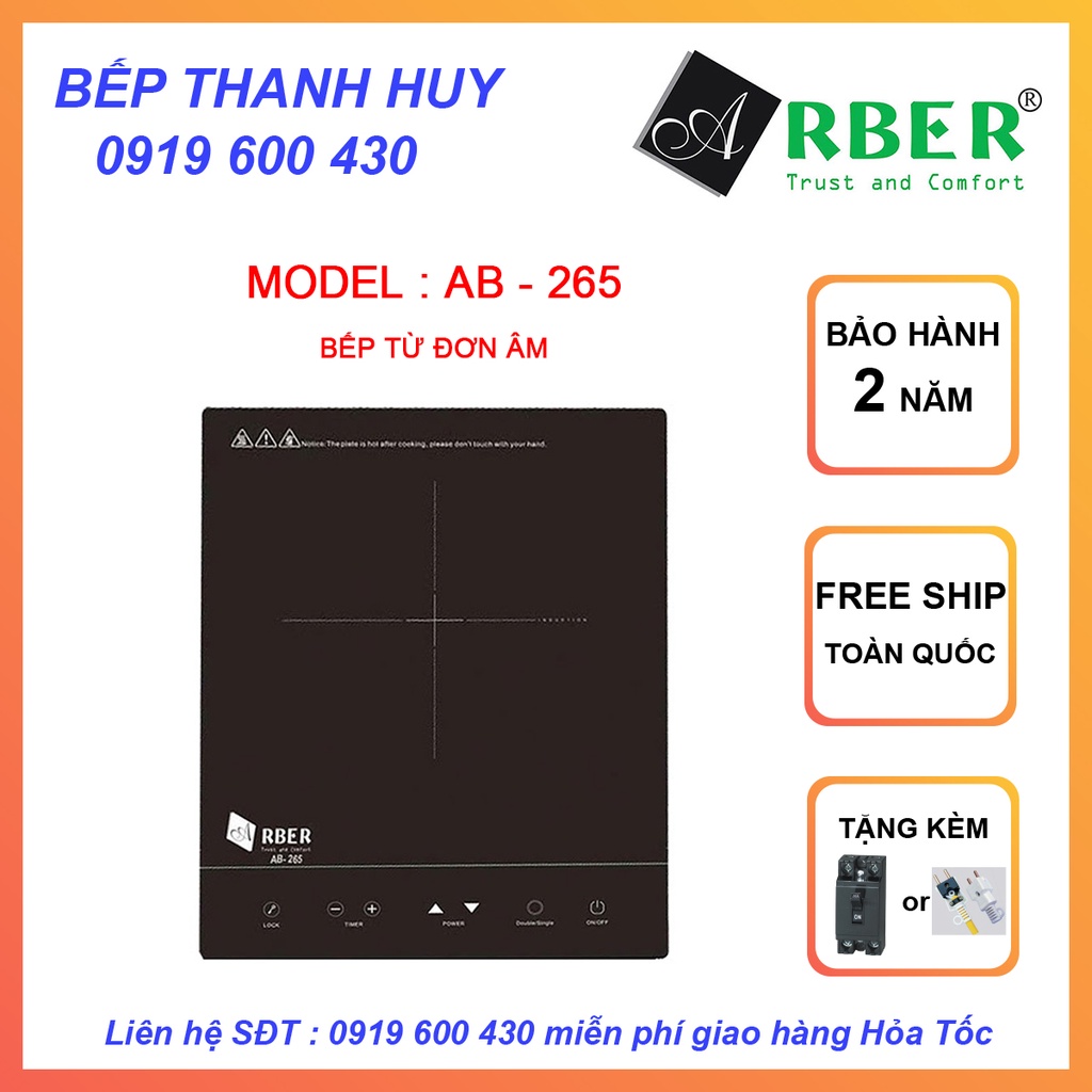 Bếp từ đơn âm ABBER  bếp đơn dành cho homestay, quán lẩu, sinh viên..