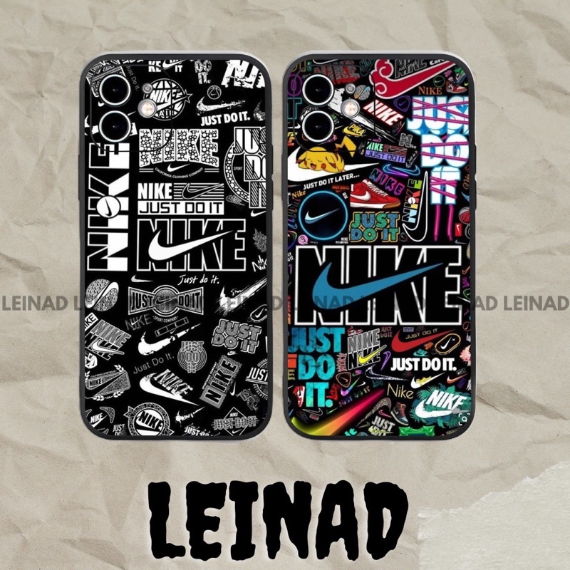 Ốp lưng iPhone Nike cạnh viền vuông silicon mềm dẻo bảo vệ camera cho iphone 7/8/X/XS/11/12/13 Pro P