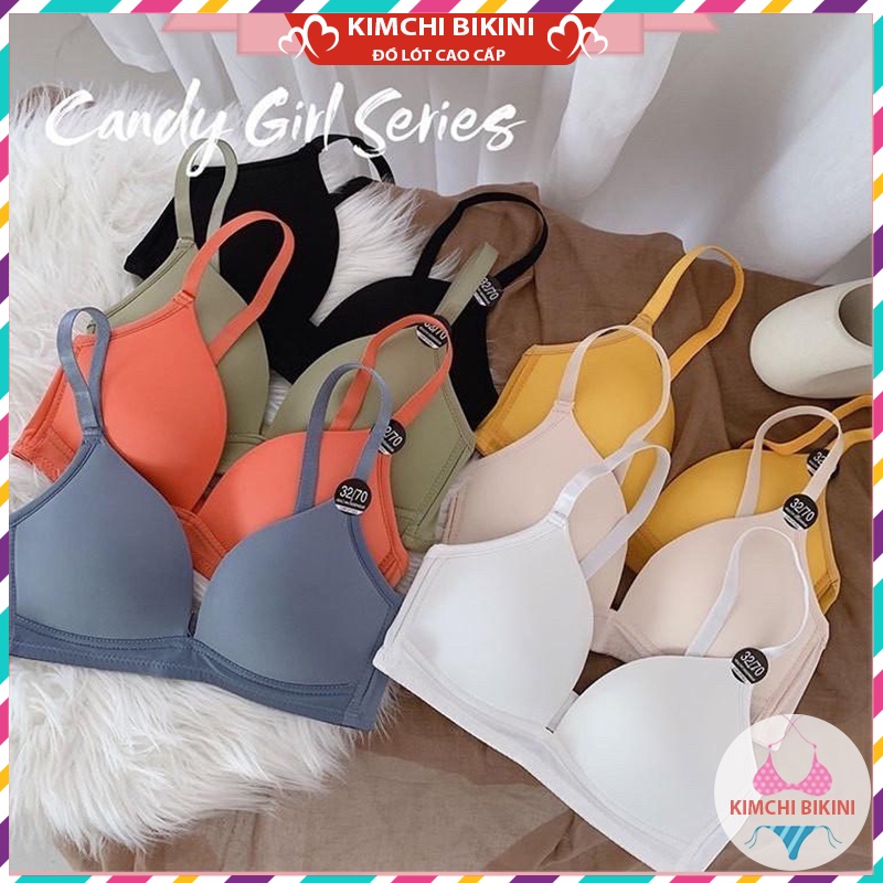 Áo Con Nữ Su Trơn Xuất Nhật Mẫu Mới Áo Nót Đệm Mỏng Không Gọng Chống Hằn Mỡ KIMCHIBIKINI AL026