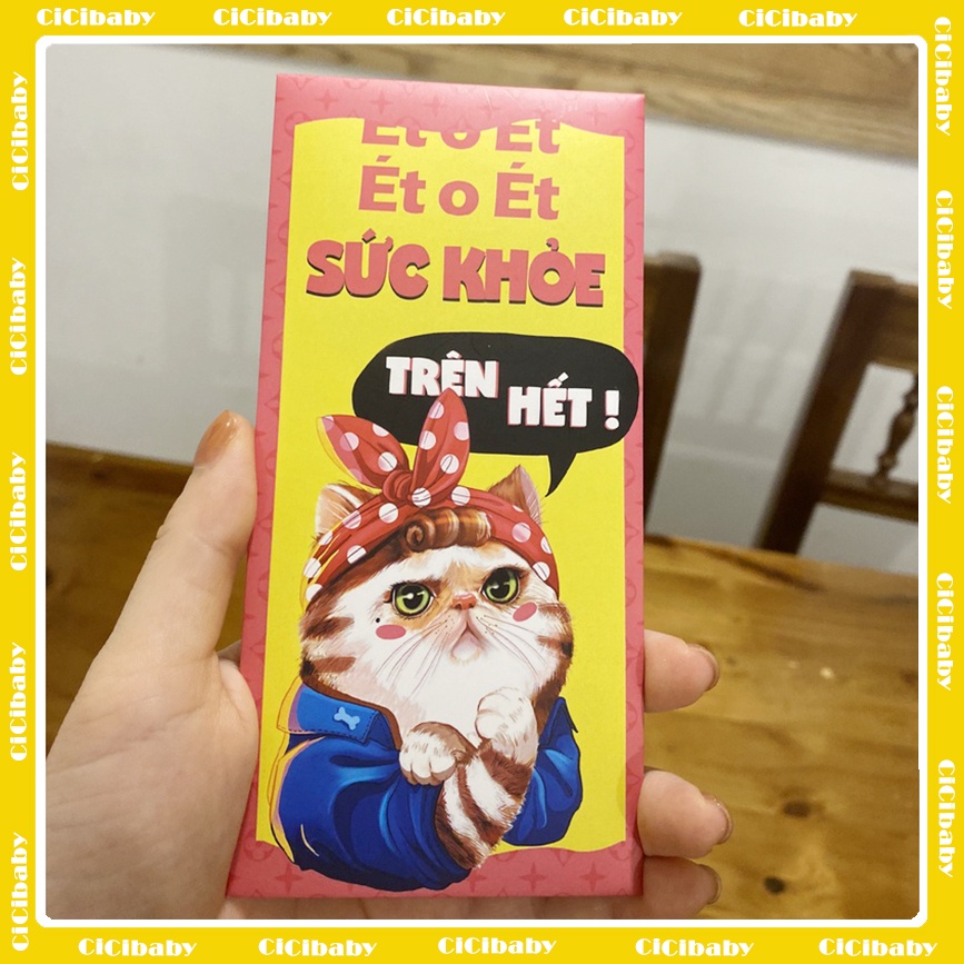 [SIÊU HOT] Lì Xì Thiết Kế Hot Trend Xuân Quý Mão 2023 Họa Tiết Chú Mèo Xinh Xắn Với Những Câu Chúc Cực Chất