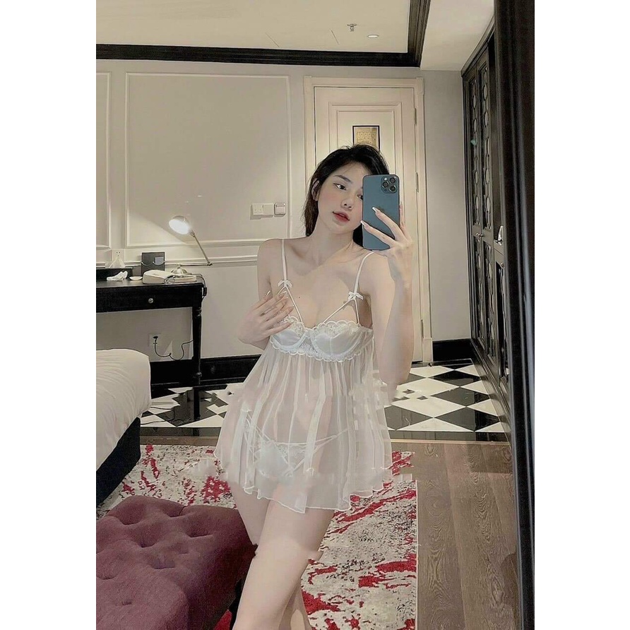 (M. 78) Váy ngủ sexy ren mềm cao cấp Đầm mặc nhà gợi cảm quyến rũ | BigBuy360 - bigbuy360.vn