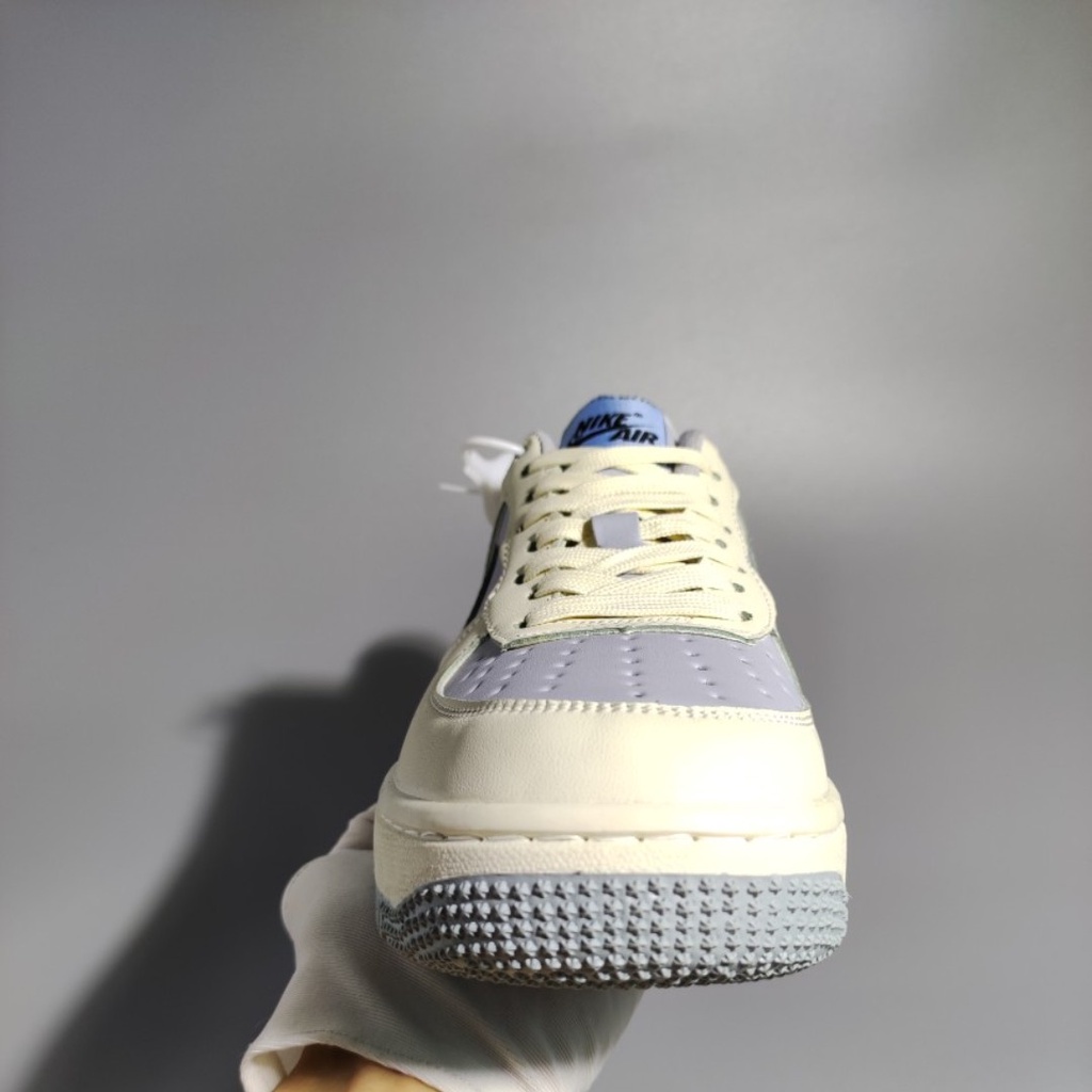 Giày AF1 khoai môn nam nữ - Giày thể thao sneaker AF1 màu trắng sữa tím khoai môn cao cấp Full Box