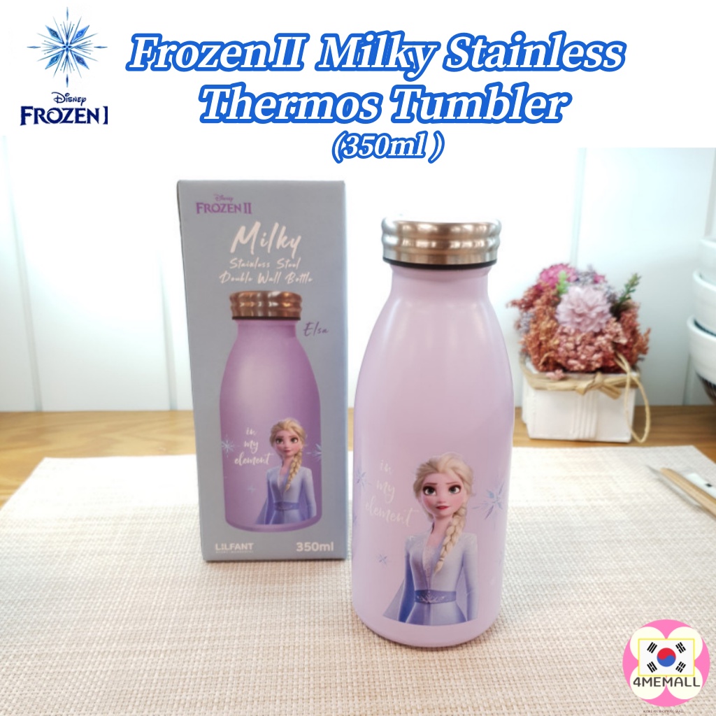 Bình Đựng Nước Giữ Nhiệt Không Bpa Dung Tích 350Ml In Hình Elsa