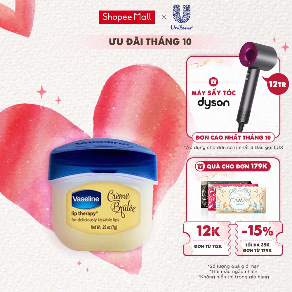 Sáp Dưỡng Môi Ngọt Ngào Vaseline Lip Therapy Creme Brulee 7g