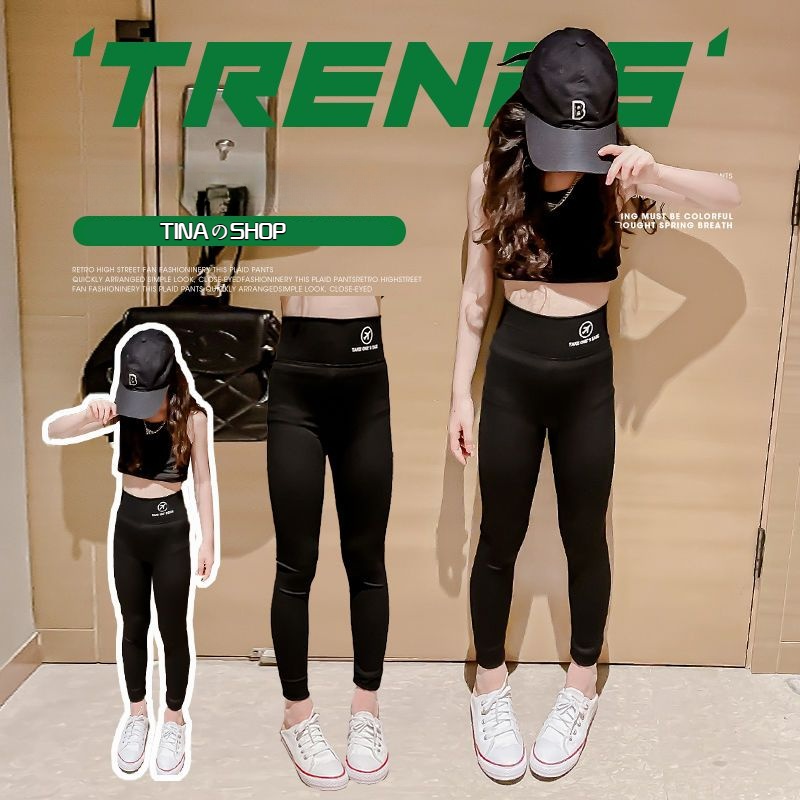 Quần Yoga Bé Gái，Quần Legging Tập Yoga Phong Cách Hàn Quốc Cho Nữ  100cm-170cm