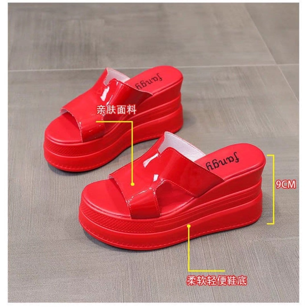 DÉP XUỒNG H DA BÓNG 9 PHÂN✨