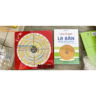 La bàn phong thủy đường kính 20cm - la kinh tiếng việt 36 tầng kèm sách hướng dẫn - đồ thờ hiên lượng