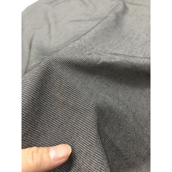 Vải Quần Tây , Đầm ,Vest (Nam,Nữ )màu xám co dãn dày mềm chất đẹp -giá 1m (khổ 1m5)