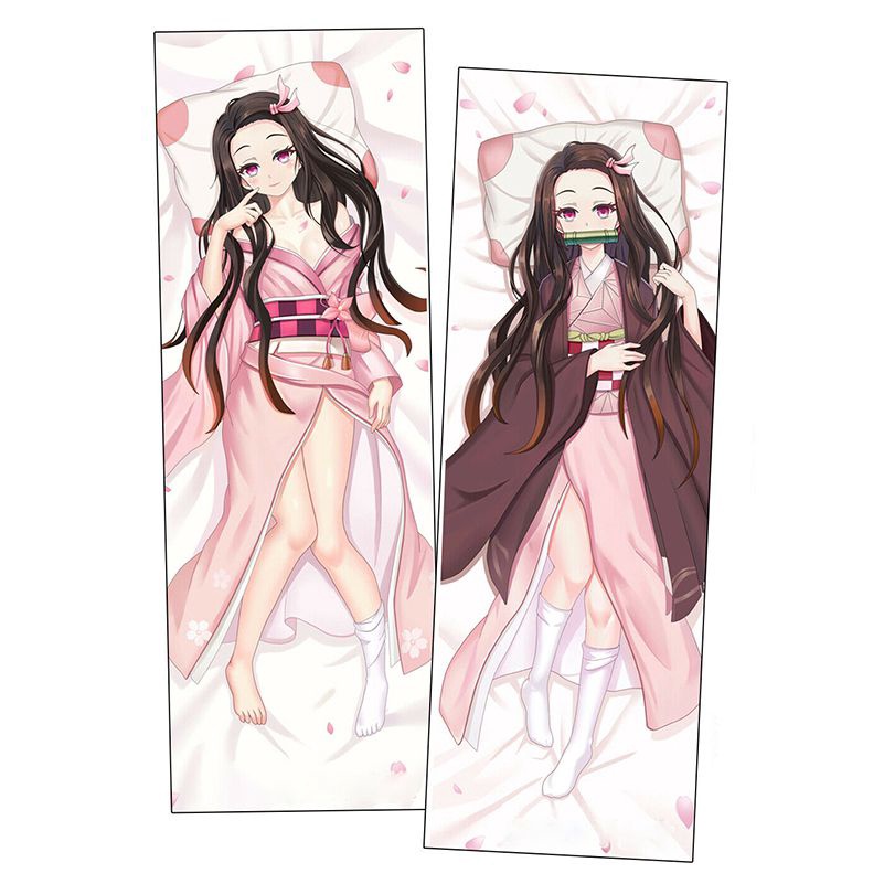 Vỏ Gối In Hình Nhân Vật Kimetsu Kamado Nezuko Dakim Sakura 50 * 150cm