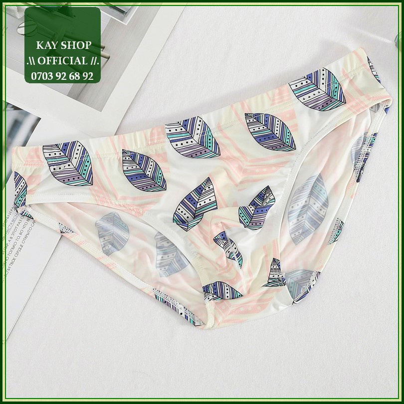 Quần lót nam tam giác thun lạnh họa tiết hoạt hình trẻ trung - Quần sịp nam ôm mông căng tròn đẹp mặc mát mẻ