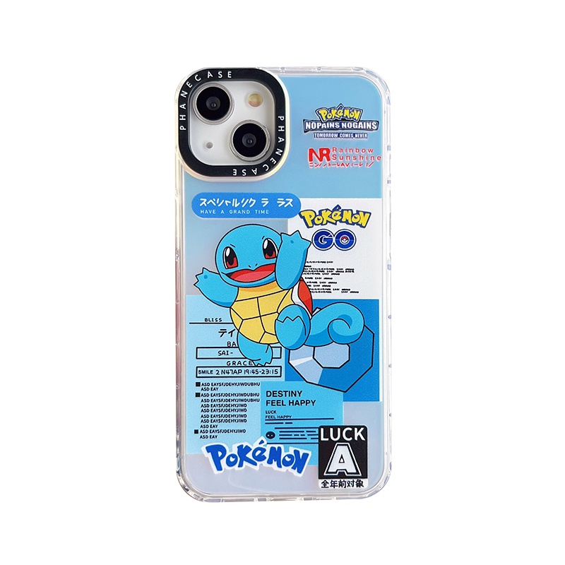 Ốp Điện Thoại Màu Laser In Logo Psyduck Thời Trang Cho iPhone X XS XR 11 12 13 14 Plus Pro Max