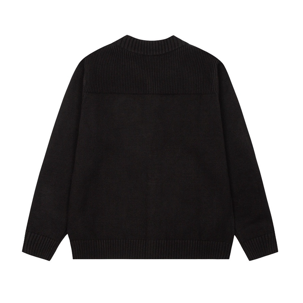 9HRG Chrome Hearts 22 early autumn new niche design baseball clothes coat cross classic heavy industry sweater cardigan