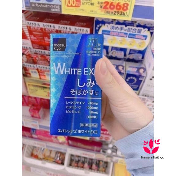 Viên uống Skin White EX ll 270 viên trắng da, mờ thâm nám Nhật Bản   Nhật Bản