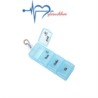 Hộp chia thuốc ngày sáng, trưa, chiều, tối