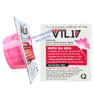 Kích Ra Hoa VTL 17 , Phân bón chống rụng lá khi vận chuyển
