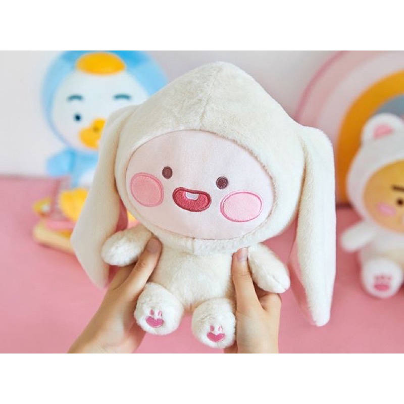 Gấu bông đào cosplay thỏ tai giựt phiên bản mùa đông chính hãng