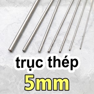 Trục Thép 5mm không rỉ đủ kích thước, ti inox, thép không rỉ, thép 304