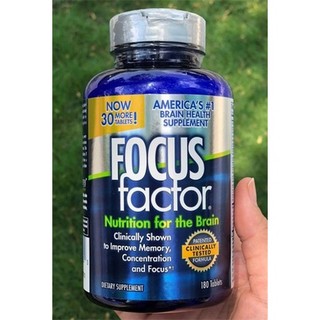 Viên uống tăng cường sức khỏe cho não bộ focus factor nutrition hộp 180 viên