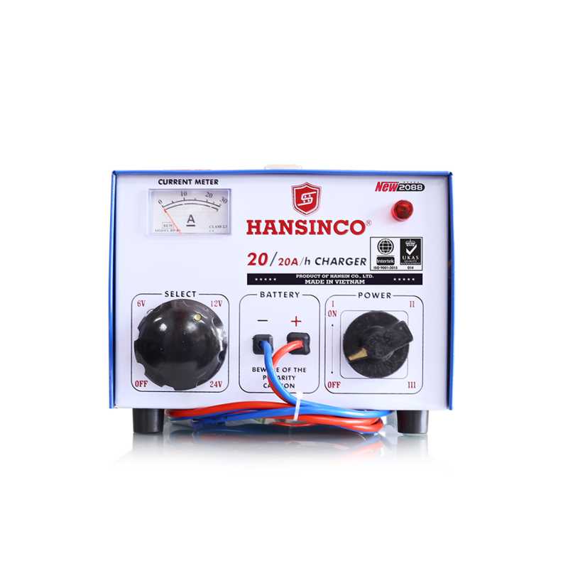MÁY SẠC BÌNH TĂNG GIẢM AC - DC 20A HANSINCO