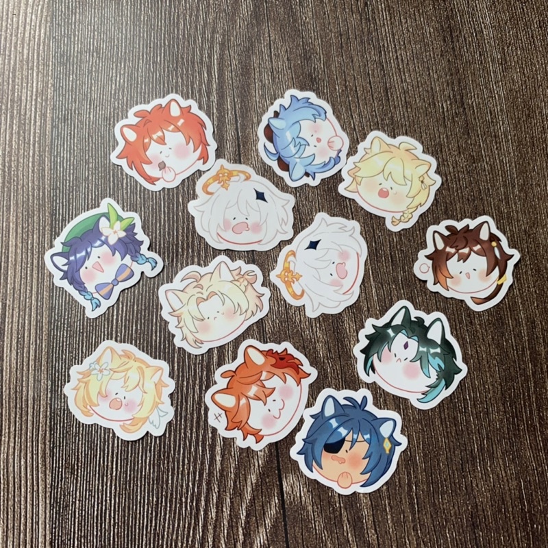 Sticker Genshin impact độc quyền bởi artist Kusayro