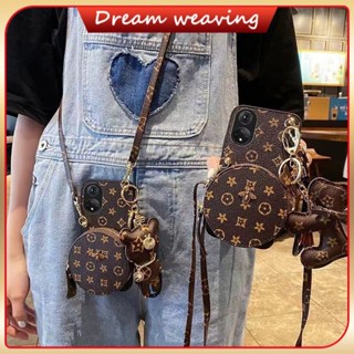 ốp iphone có dây đeo / iphone 16 pro max case / Ốp Điện Thoại Hình Gấu Cho iPhone 7 / 7plus / 8 / 8plus / x / xs / se / xr / 11 / 12 / 13 / 14 / 15/16/pro / max