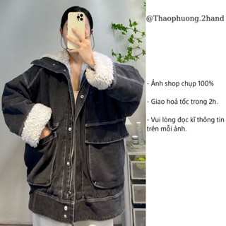 ÁO KHOÁC JEAN 2HAND/ KHOÁC KAKI NAM NỮLÓT LÔNG SIÊU ẤM