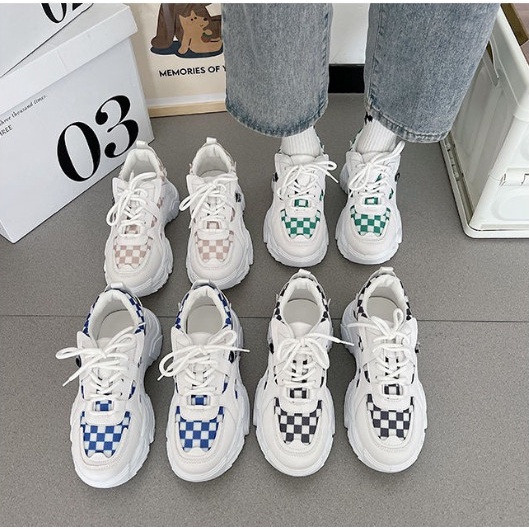 Giày Thể Thao Sneaker Nam Nữ Đế Cao Su Đúc Cao 4cm Cao Cấp Full Box Hot Trend 2022