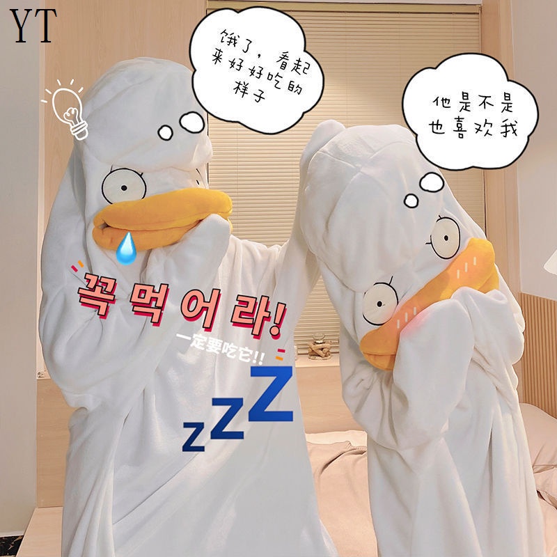 Bộ Đồ Ngủ Liền Thân In Hoạt Hình Gintama Elizabeth Vui Nhộn Thời Trang Mùa Đông Cho Các Cặp Đôi