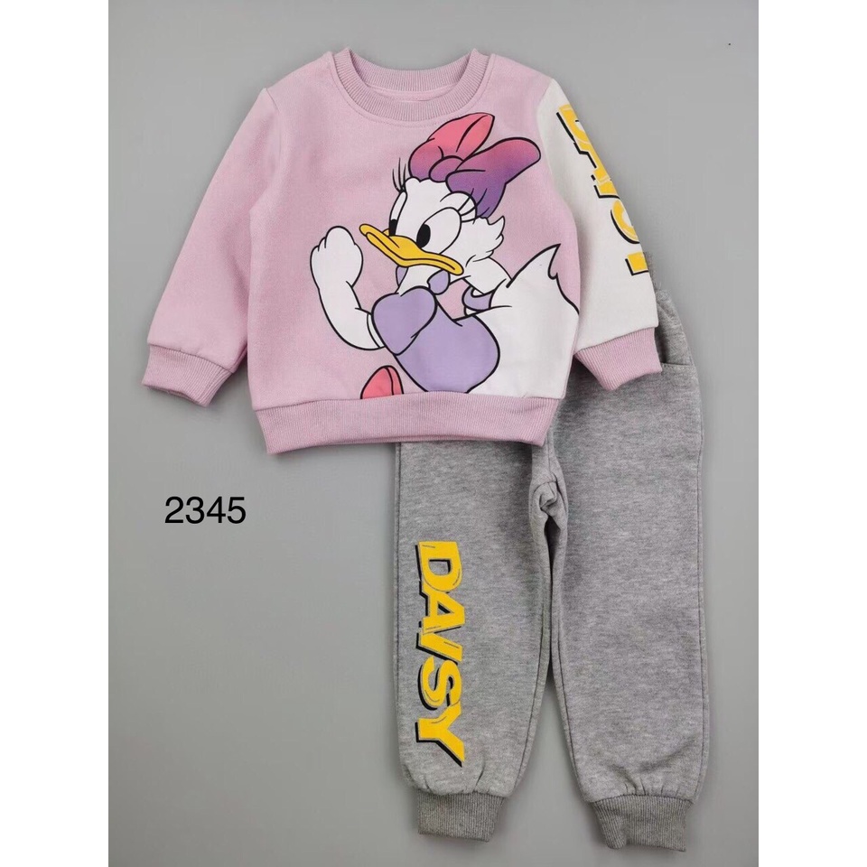 Bộ nỉ cho bé gái từ 2-6 tuổi tương đương 11-23kg