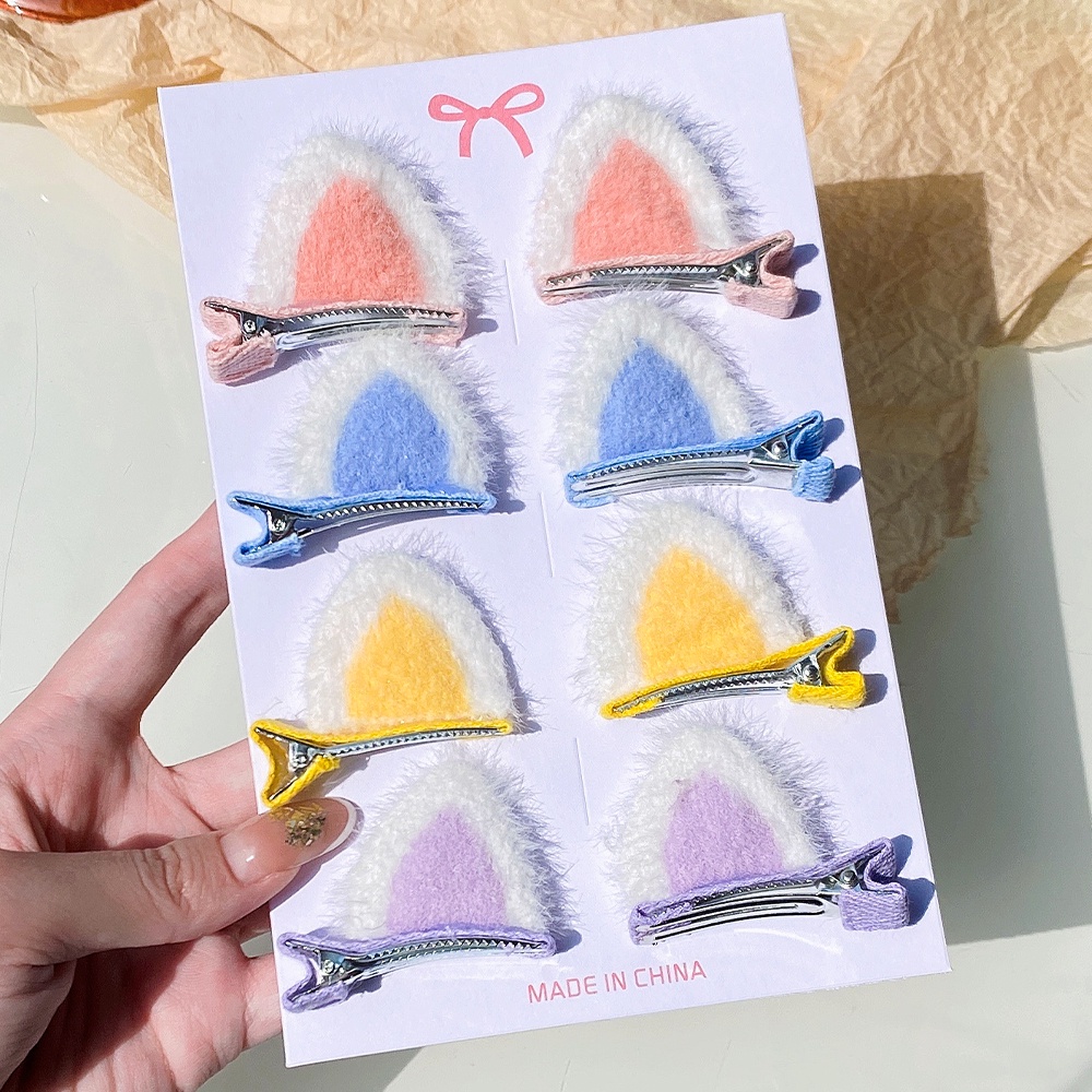 Set 2 kẹp tóc RAINBOW BOWS dễ thương cho bé gái