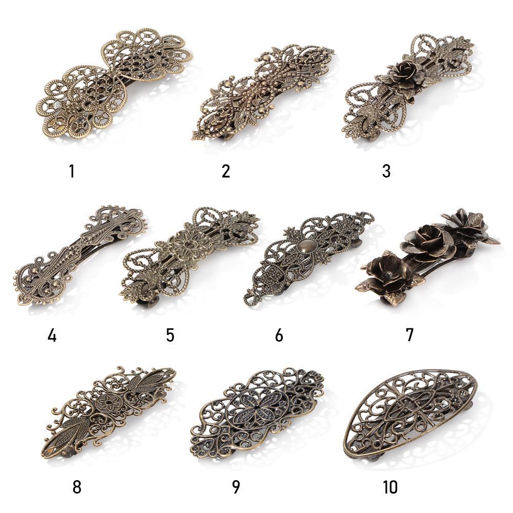 Kẹp Tóc Màu Đồng Thời Trang Dành Cho Nữ