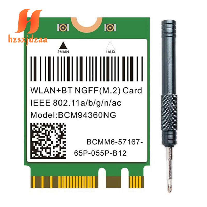 Thẻ Mạng Không Dây Băng Tần Kép 1200Mbps BCM94360NG Cho MacOS Hackintosh 802.11Ac Bluetooth 4.0 Và Phụ Kiện
