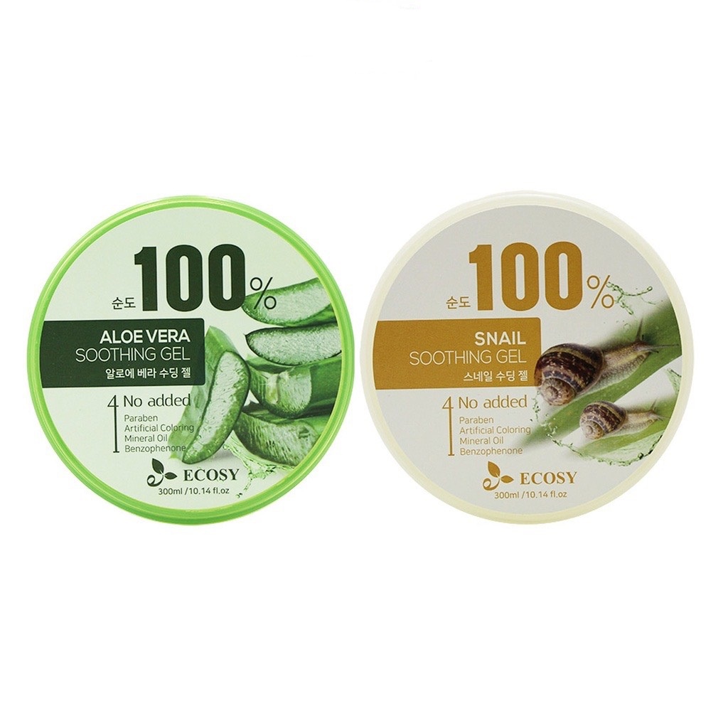 Gel Dưỡng Da Đa Năng Lô Hội Và Ốc Sên ECOSY 300ml Chính hãng Hàn Quốc
