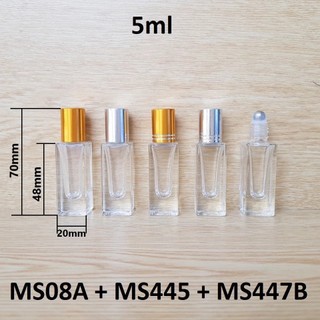 Chai chiết nước hoa vuông 5ml đầu lăn