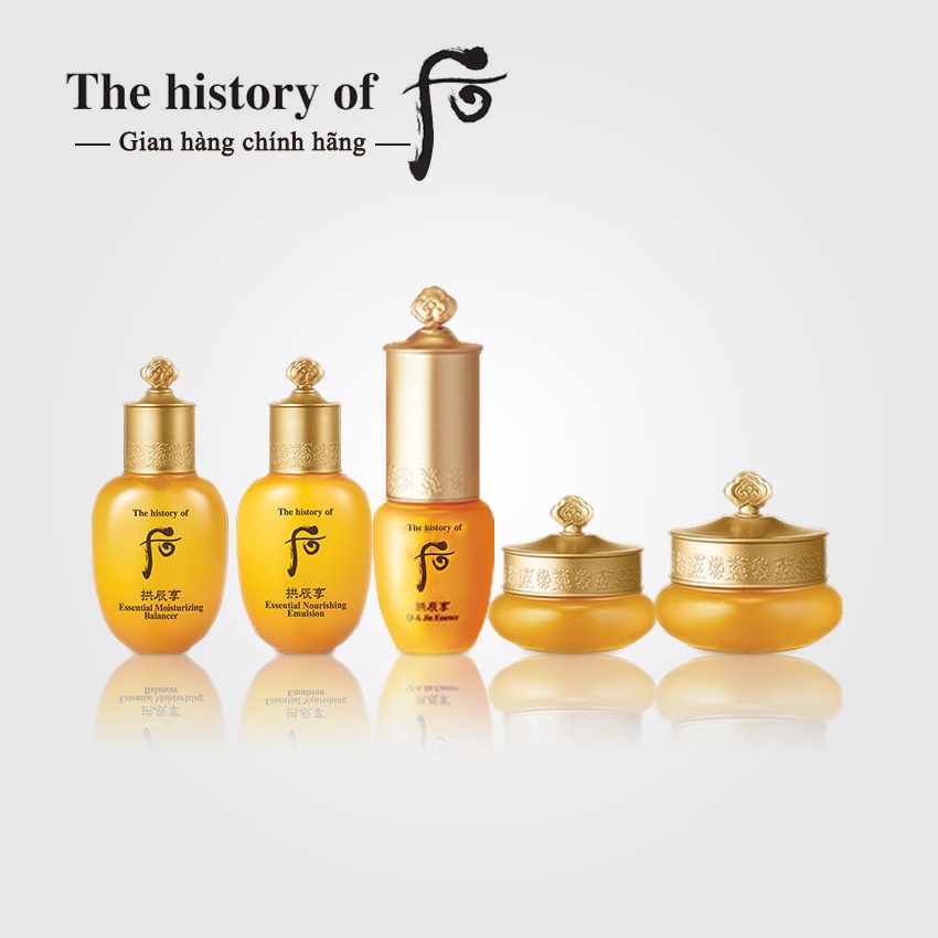 Bộ Sản Phẩm Dưỡng Da Chống Lão Hóa Gongjinhyang Special Gift Set - Bộ dưỡng tái sinh da Whoo vàng
