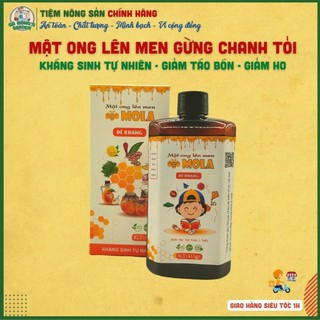 Mật Ong Lên Men Gừng Chanh Tỏi MOLM Mola Tăng Đề Kháng Bổ Sung Lợi Khuẩn Hỗ Trợ Tiêu Hóa Giảm Táo Bón Cho Bé