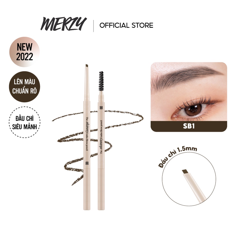 Chì kẻ mày Merzy The Skinny Embo Brow Pencil 0.07g