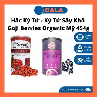 Hắc kỷ tử - kỷ tử sấy khô goji berries organic mỹ 454g