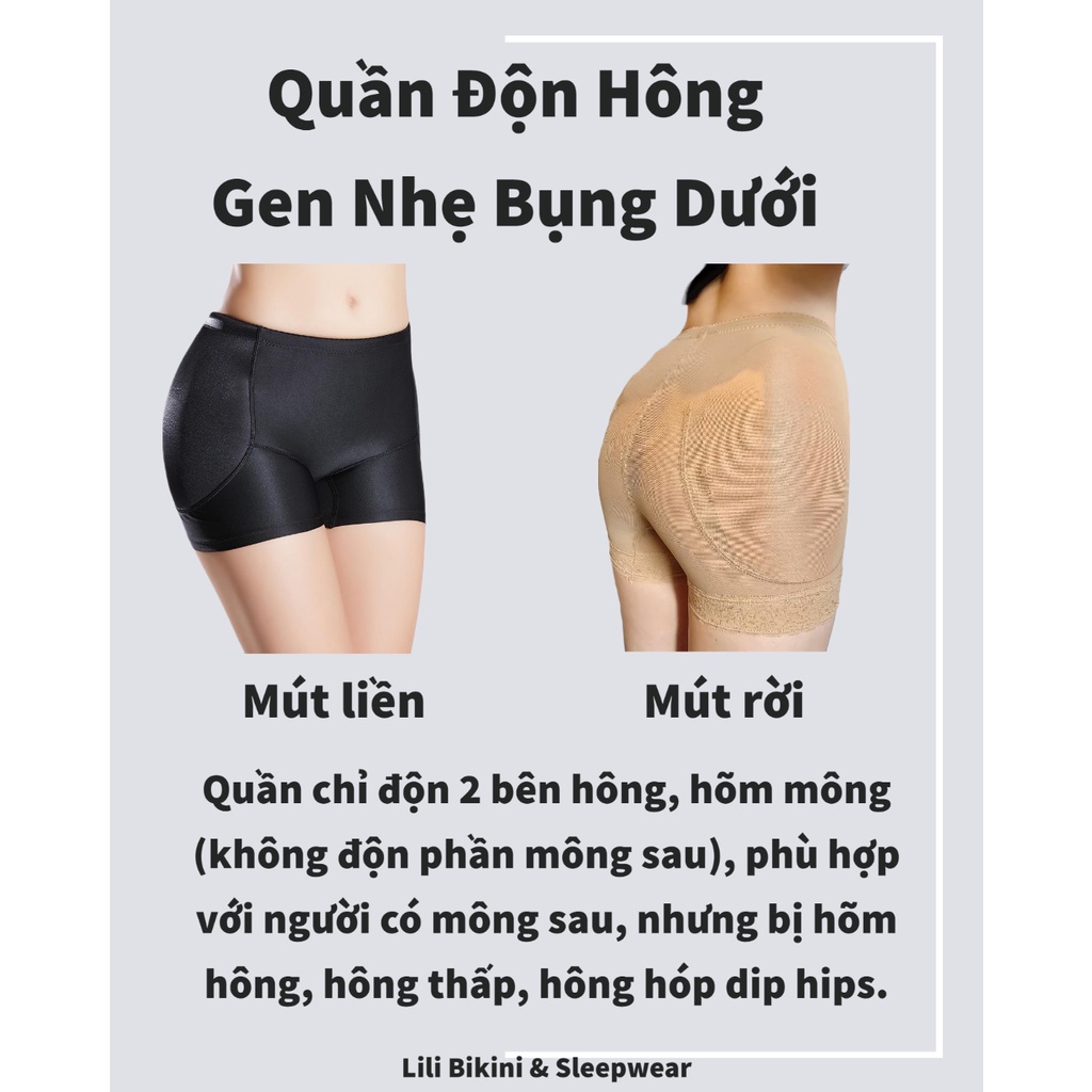 Quần độn mông, độn hông gen bụng, nâng hông, nâng mông tôn dáng tự nhiên nhiều kiểu có bigsize