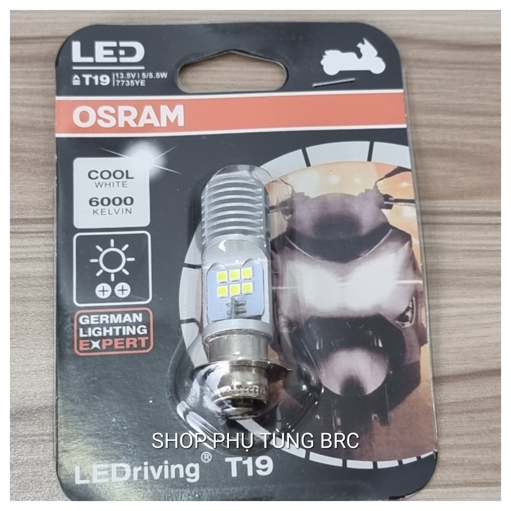 Đèn pha LED siêu sáng OSR 2 chân M5 độ sáng lên đến 6000K lắp cho DREAM, WAVE nhỏ, CUB...