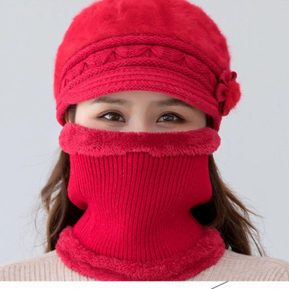 Bộ Mũ Beanie Và Khăn Choàng Cổ Ấm Áp Thời Trang Cho Nam Và Nữ