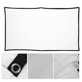 【10.10】 100 Inch Projector Screen Curtains Polyester Folding Portable Soft Curtain