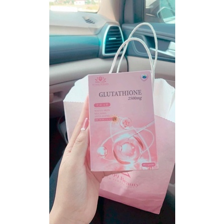 Hộp trắng da hủy nám Glutathione 2500mg chính hãng