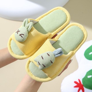 Dép Bông Trẻ Em Thỏ Cà Rốt Cute