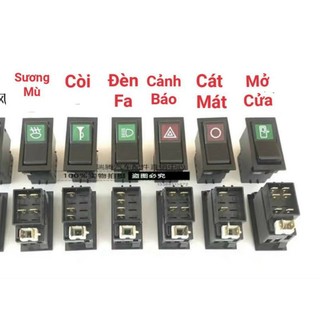 công tắc còi - đèn - quạt - cảnh báo trên oto